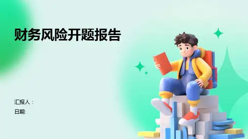 财务风险开题报告