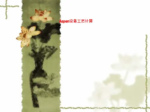 Aspen设备工艺计算-ln课件