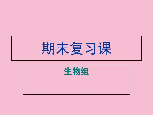 七年级生物下学期期末复习ppt课件