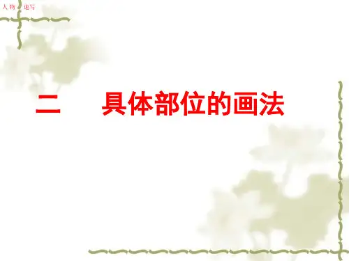 速写教学(具体部位)