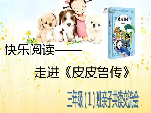 皮皮鲁(读书交流会幻灯片)PPT课件