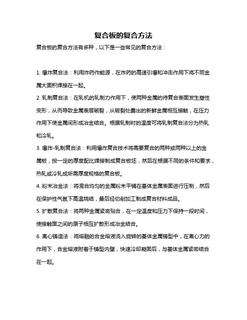 复合板的复合方法