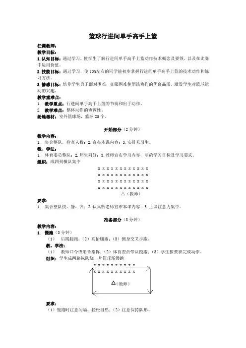 行进间单手高手上篮