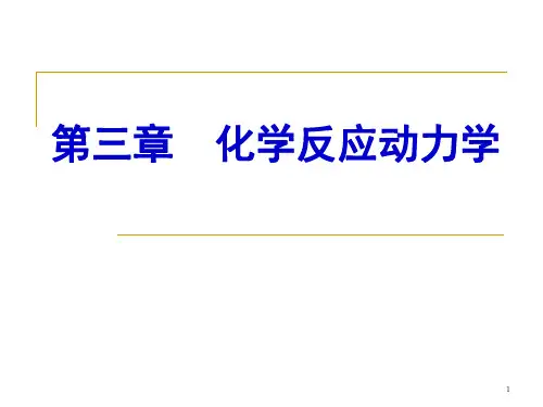 第三章化学反应动力学