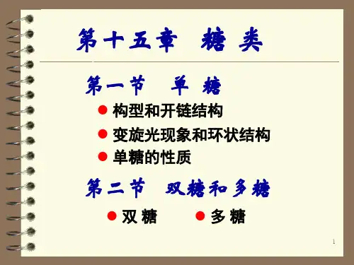 《糖类》教学课件