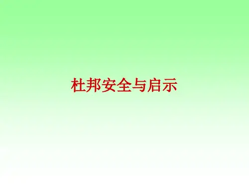 杜邦公司的安全管理与文化