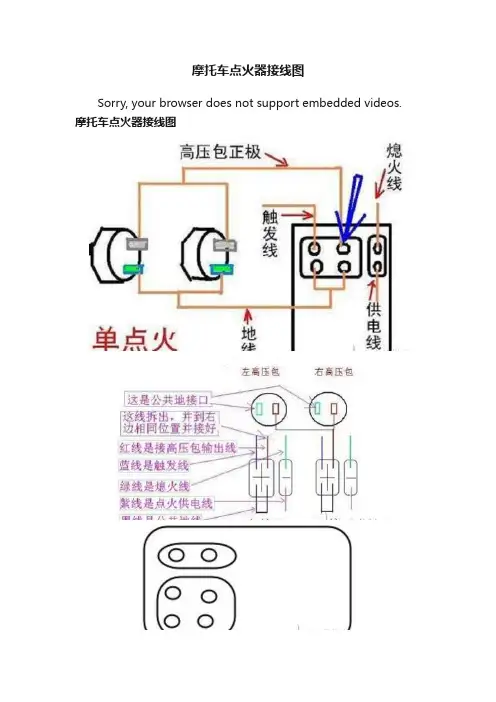摩托车点火器接线图