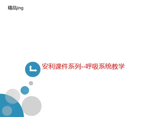 安利课件系列--呼讲义吸系统教学