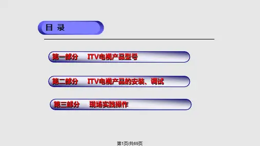 长虹ITV电视安装调试培训PPT课件