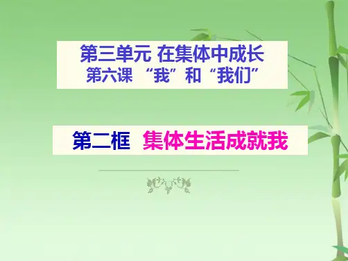 集体生活成就我PPT(共16张PPT)