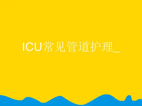 ICU常见管道护理_.完整版PPT