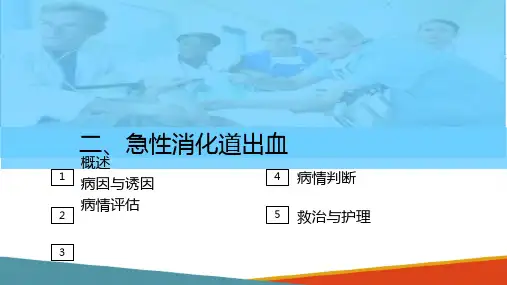 消化系统急症—急性消化道出血的急救护理(护理课件)