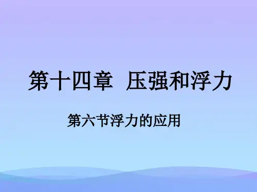 压强和浮力·浮力的应用ppt 人教版优秀课件