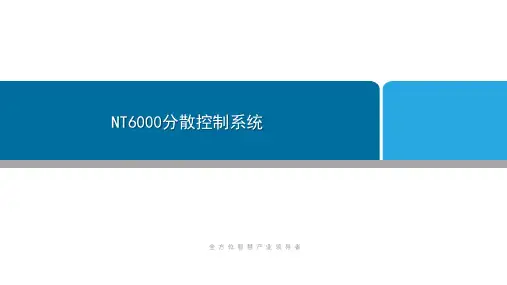 NT6000  DCS 分散控制系统介绍_中文版(V4)2020年版