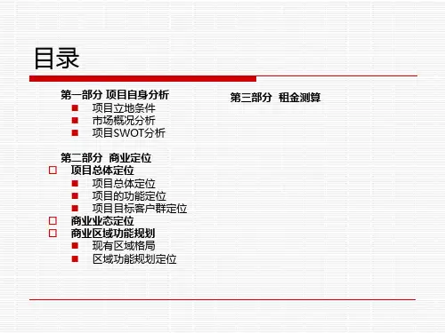 山东青岛永新国际广场招商计划研究报告