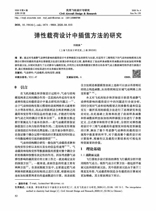 弹性载荷设计中插值方法的研究
