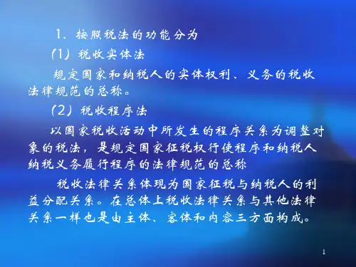 税收制度概述最新课件