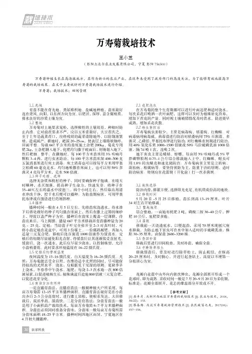 万寿菊栽培技术