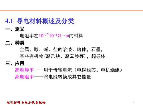 材料科学电概导电材料