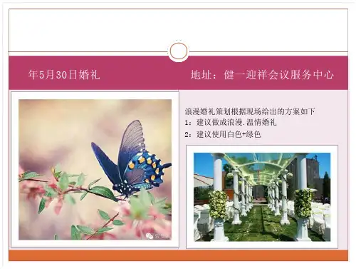 健一祥婚礼PPT模板