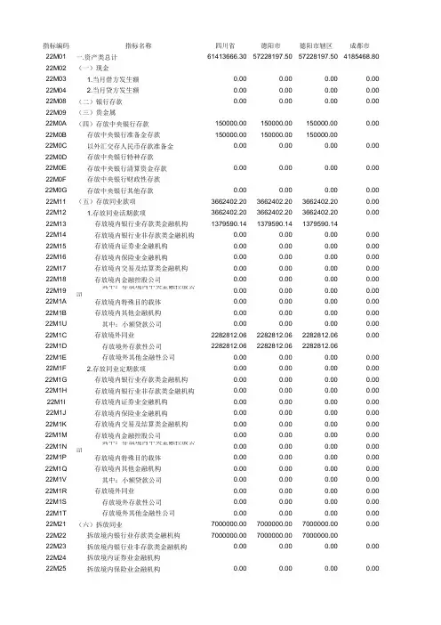 A2411-金融机构资产负债项目月报表