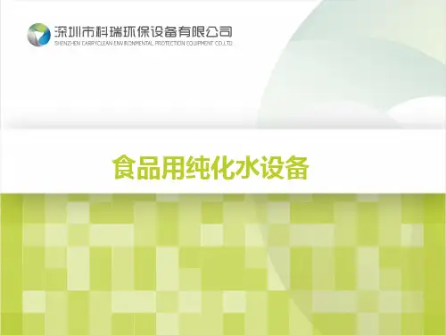 食品用纯化水设备