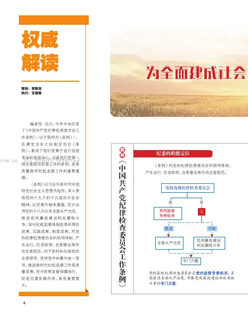 图解《中国共产党纪律检查委员会工作条例》