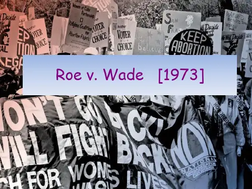 罗伊诉韦德案Roe v. Wade