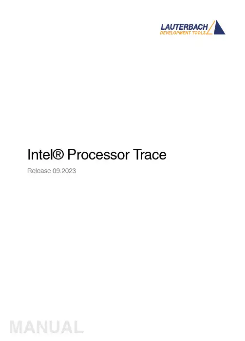 Intel Processor Trace用户手册说明书