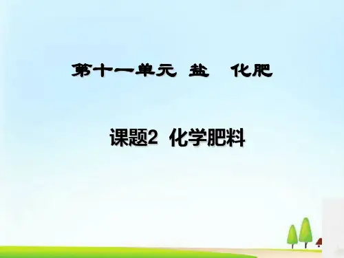 化学肥料PPT课件11 人教版