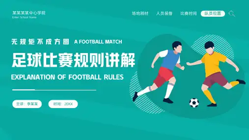 足球比赛规则讲解PPT