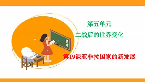 人教版九年级历史下册《第19课 亚非拉国家的新发展》(课件)