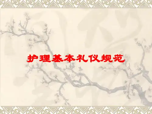护理基本礼仪规范培训课件