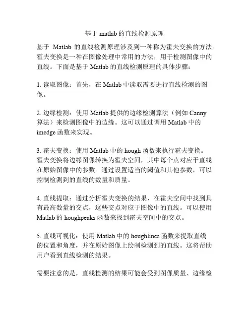 基于matlab的直线检测原理
