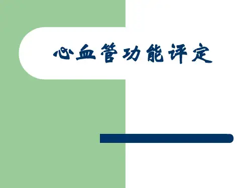 心血管功能评定