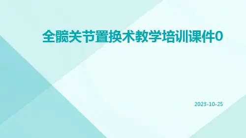 全髋关节置换术教学培训课件0