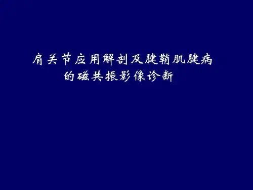 肩关节MRI