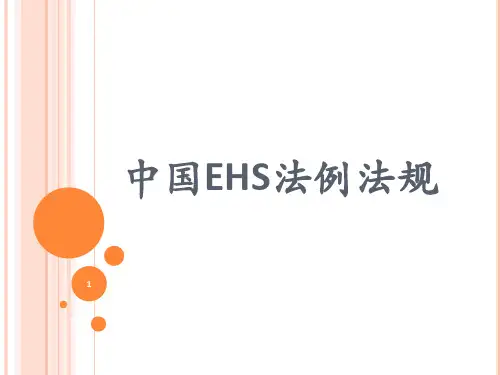 中国EHS法例法规