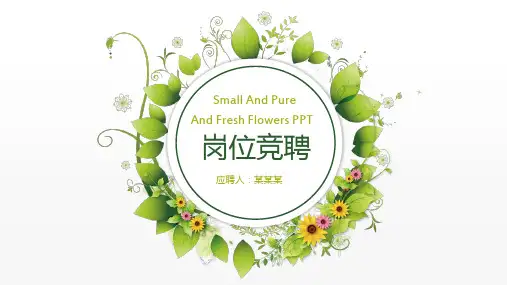 专家竞聘PPT