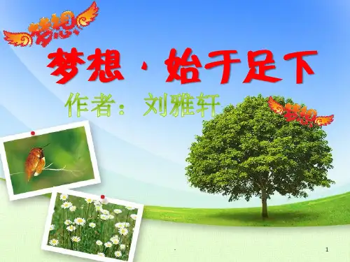 梦想主题班会PPT教育课件