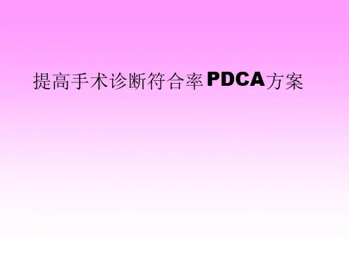放射——提高影像诊断符合率PDCA