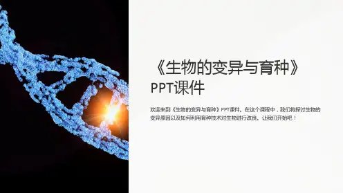 《生物的变异与育种》课件