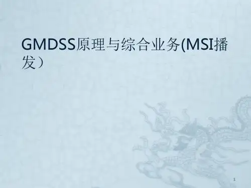 GMDSS原理与综合业务ppt课件