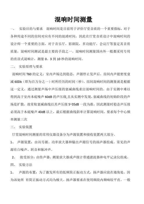混响时间测量