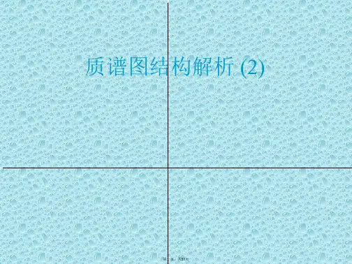 质谱图结构解析 (2)