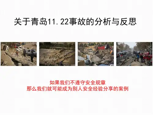关于青岛11.22事故的分析与反思