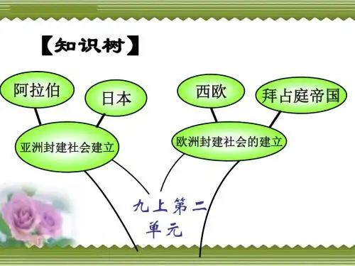 亚洲和欧洲的封建社会PPT课件 人教版
