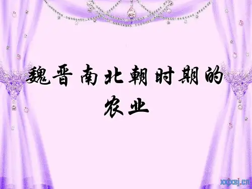 魏晋南北朝时期的农业