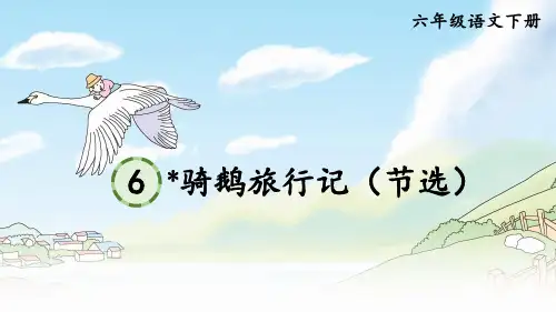 人教部编版六年级语文下册第6课《骑鹅旅行记》精品课件