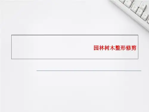 园林树木整形修剪